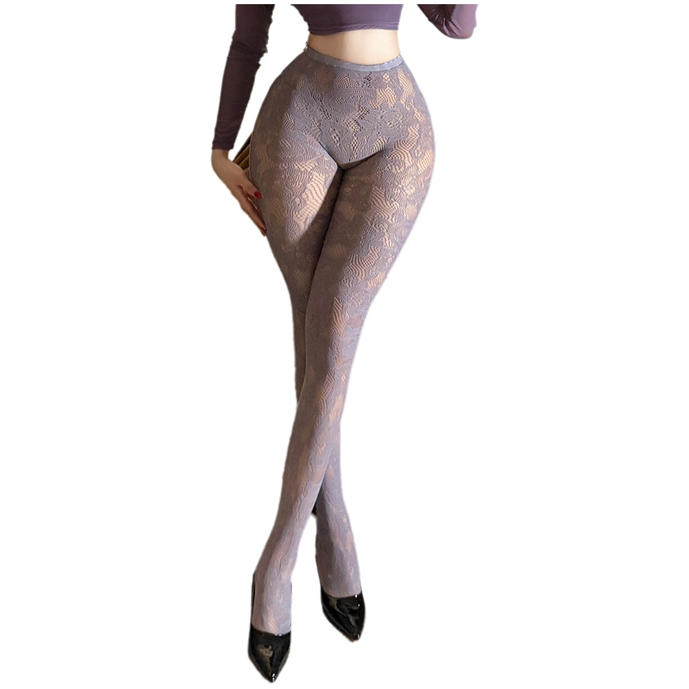 Fishnet Stocking Women - Stoking Wanita Berenda Bunga Jaring Ikan