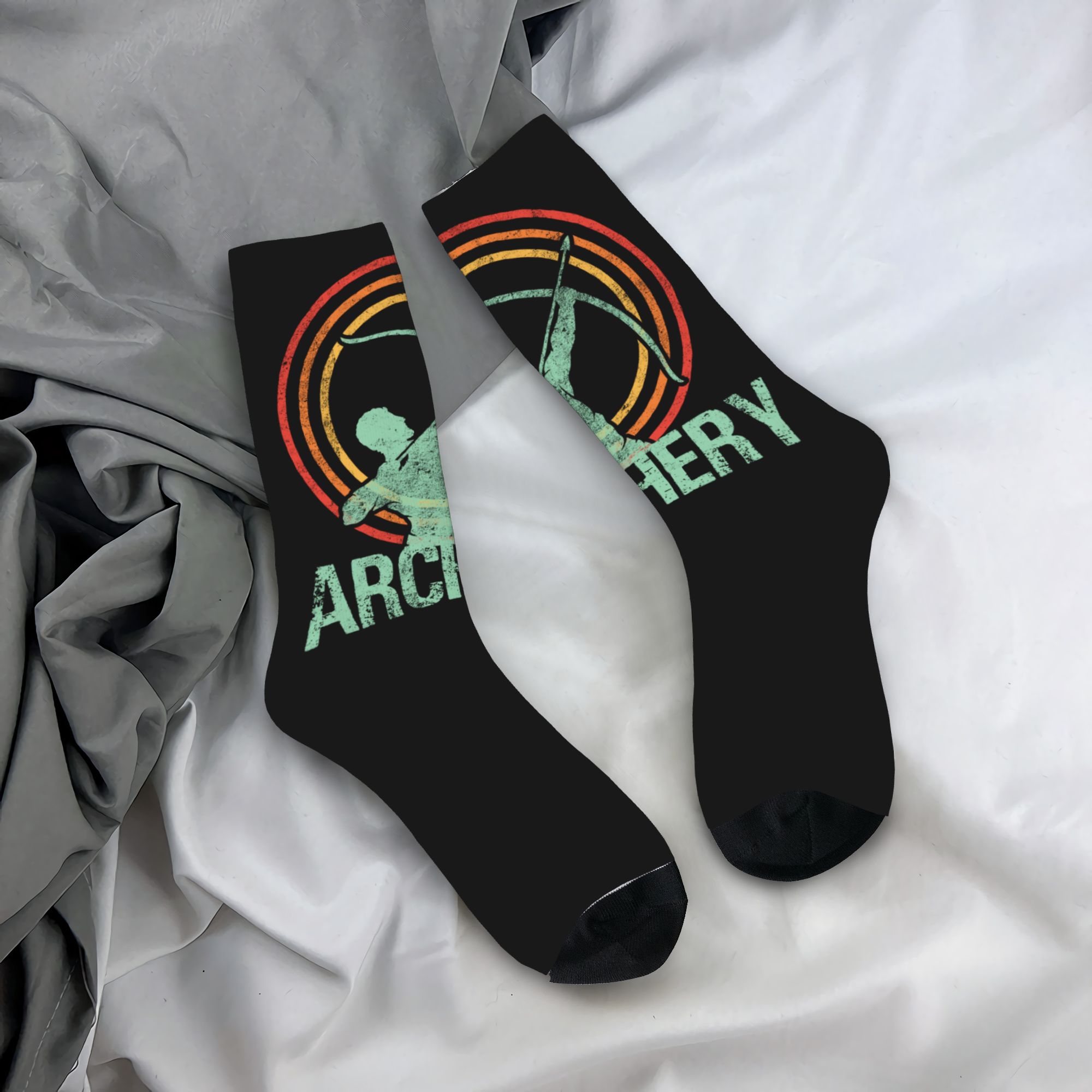 Dress Sock Men - Kaus Kaki Pria Motif Panahan Retro