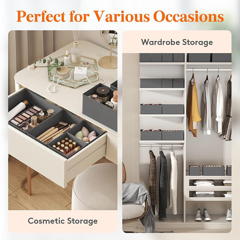Organizer Laci Kain Non-woven  - Sock Organizer Tray ulasan dan harga