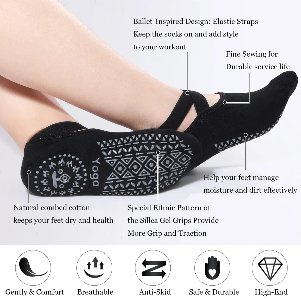 1 Pasang Kaus Kaki Yoga untuk  - Grip Sock Yoga ulasan dan harga