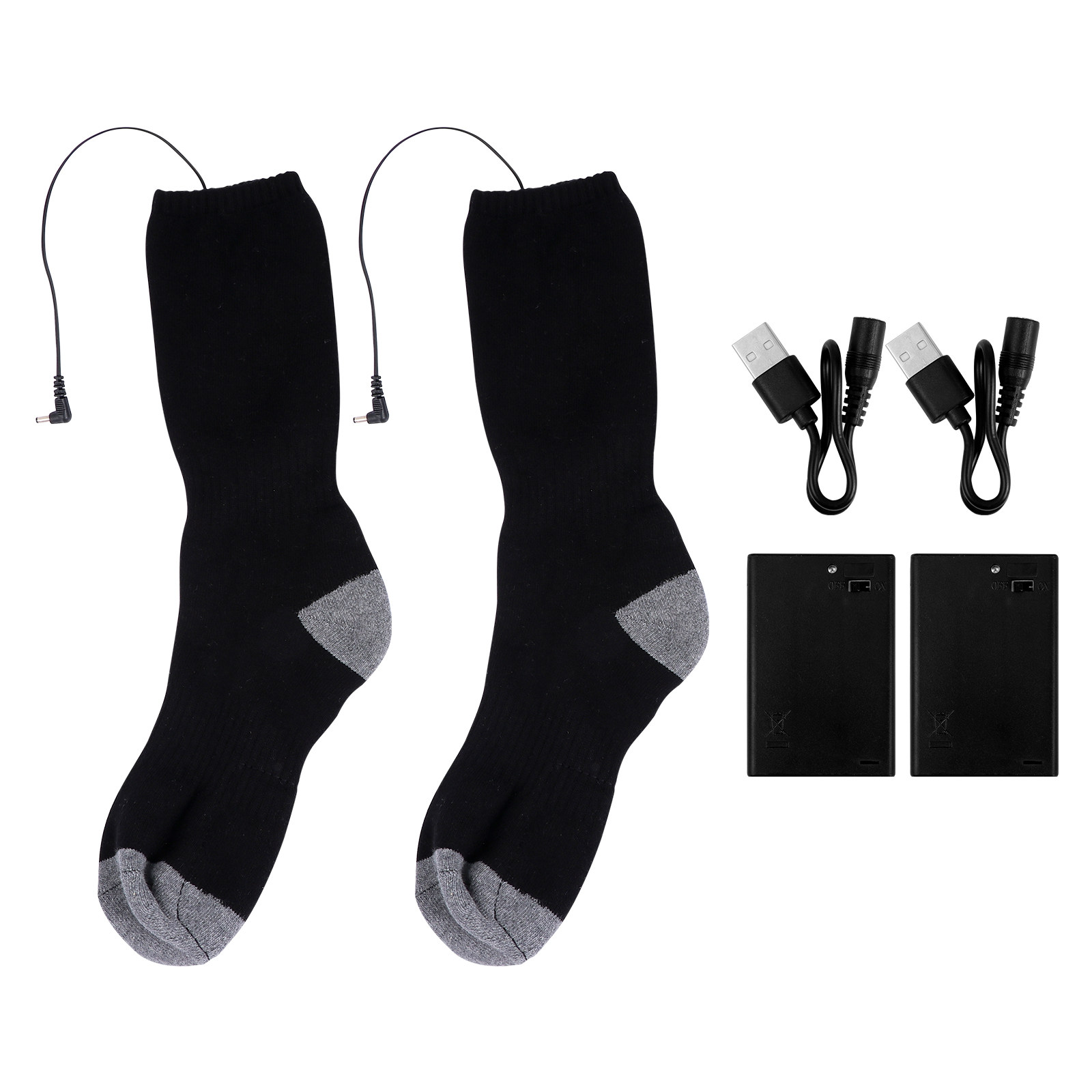 1Set Kaus Kaki Pemanas USB Ele - Thermal Sock Winter ulasan dan harga