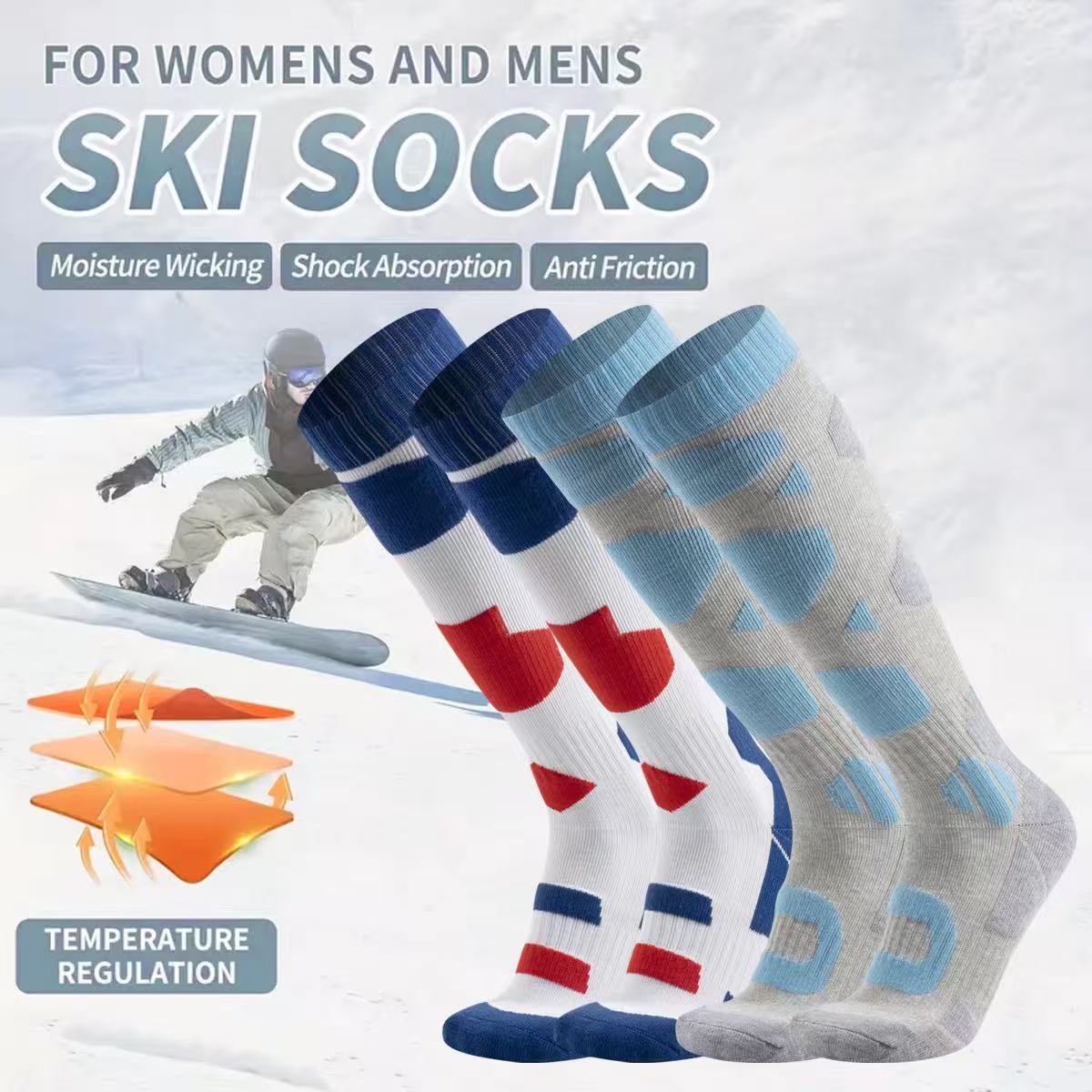 Kaus Kaki Ski Musim Dingin Teb - Thermal Sock Winter ulasan dan harga