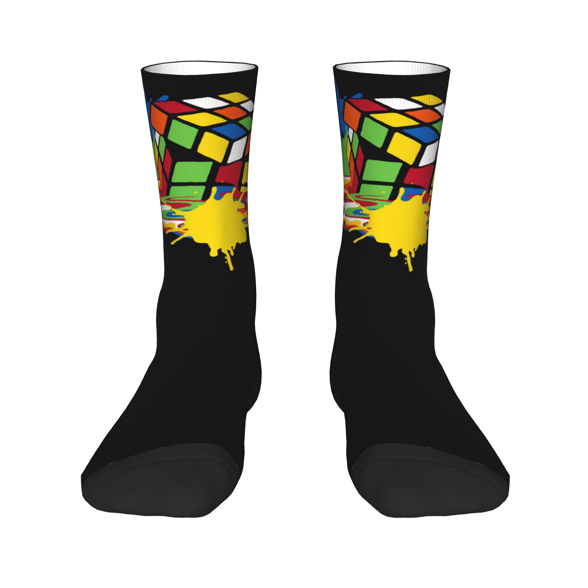 Kaus Kaki Kru Unisex Motif Rub - Dress Sock Men ulasan dan harga