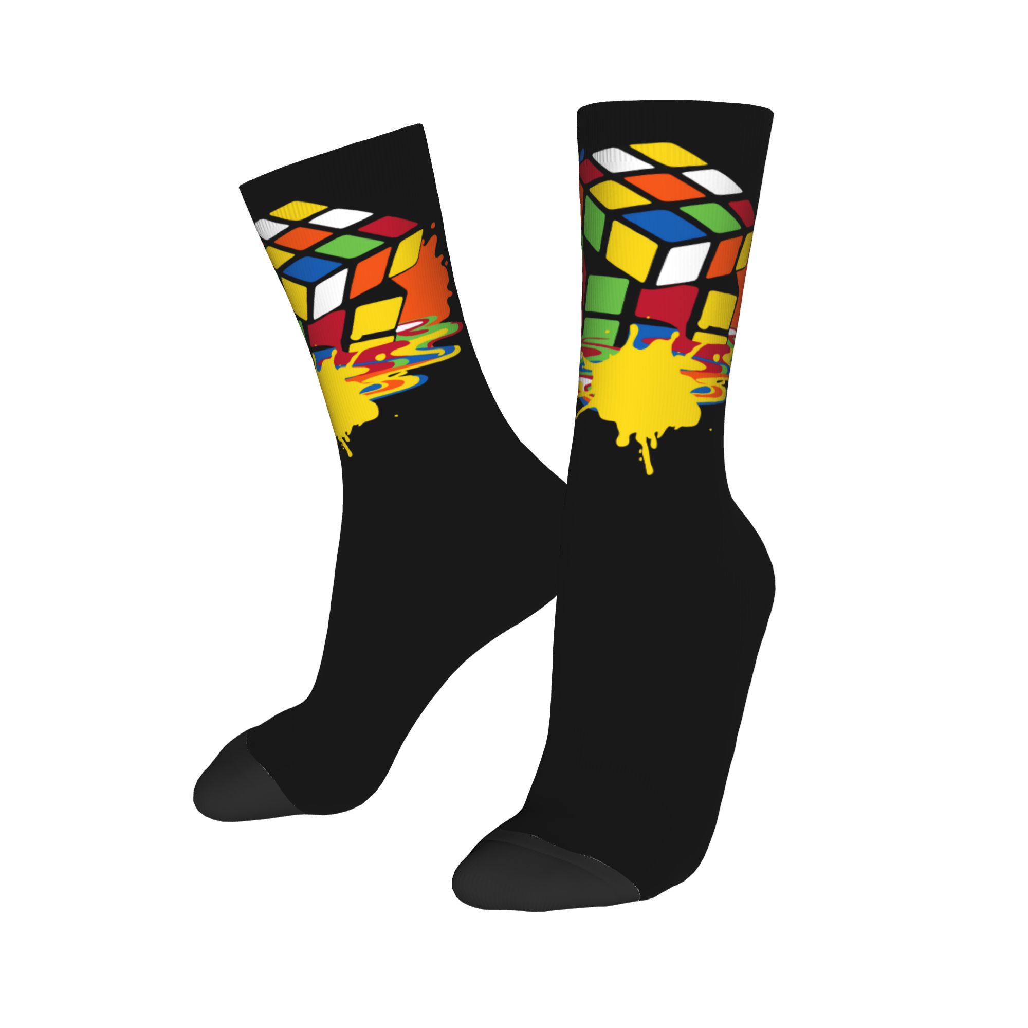 Kaus Kaki Kru Unisex Motif Rub - Dress Sock Men ulasan dan harga