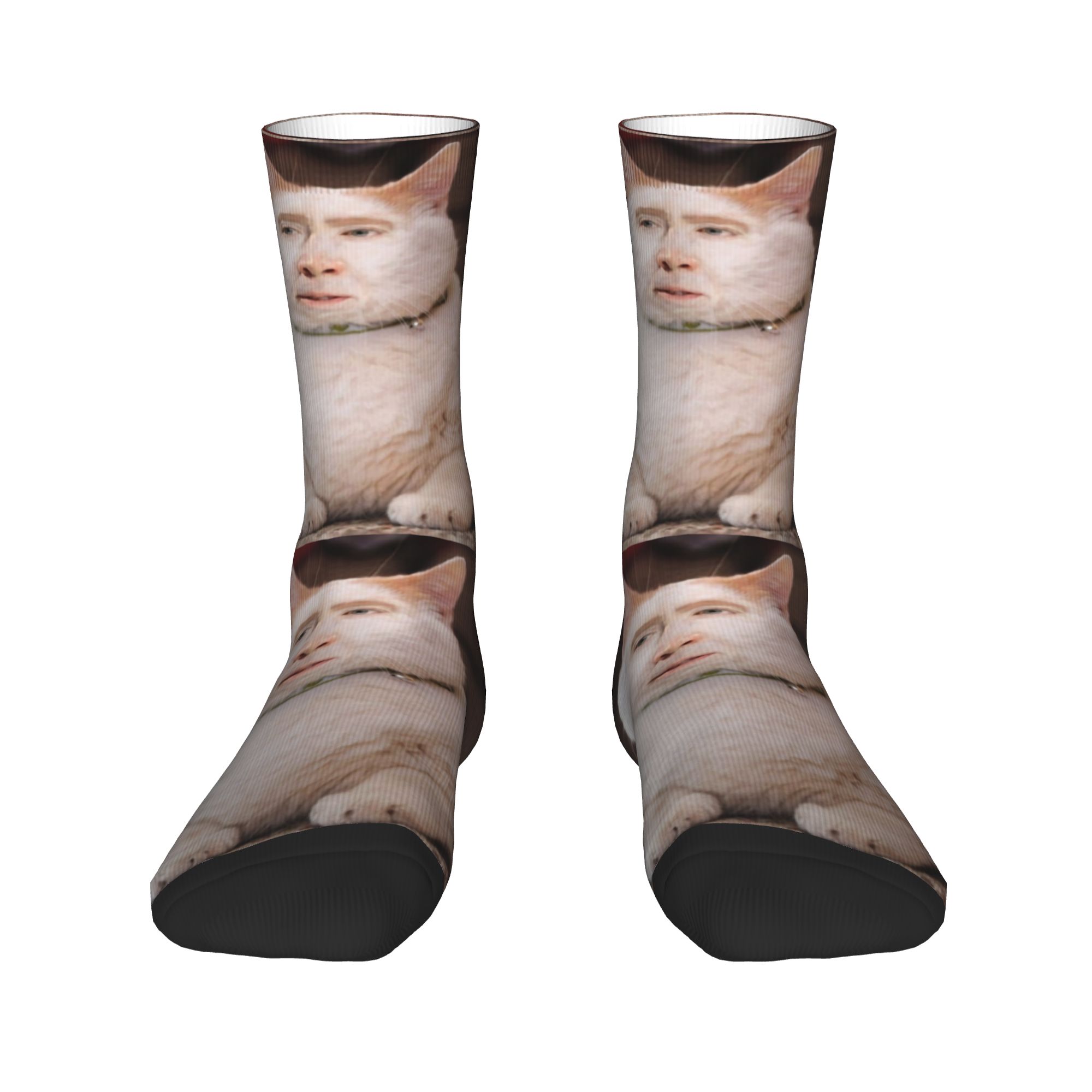 Kaus Kaki Kru Nicolas Cage Cat - Dress Sock Men ulasan dan harga